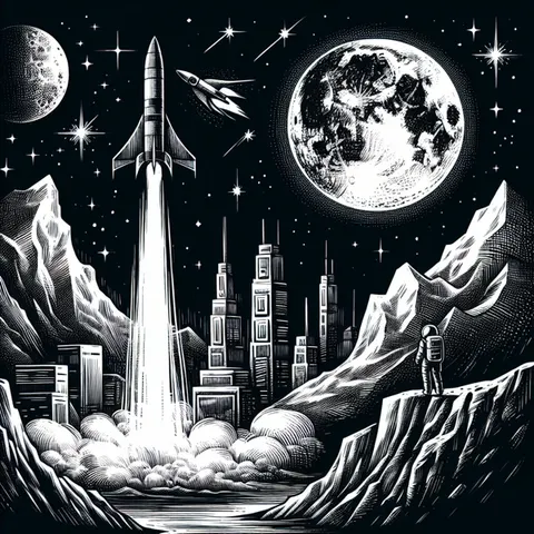 Moon Missions and AI Battles: A Space Odyssey with a Side of Silicon Valley Drama cover art